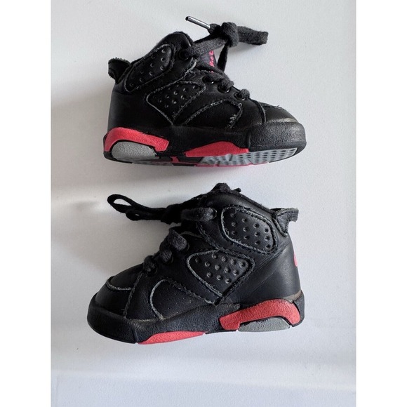 Vintage VTG Original 1991 Nike Air Jordan 6 Infrared Kids sz 3 Michael Jordan OG - Picture 1 of 9
